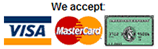 We accept credit cards